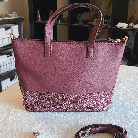 Kate Spade New York Greta Court Glitter Small Satchel Crossbody - Picture 5 of 11
